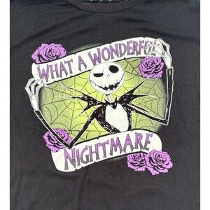 Disney Nightmare Before Christmas Sweater Sleep Shirt Sz Med Wonderful Nightmare